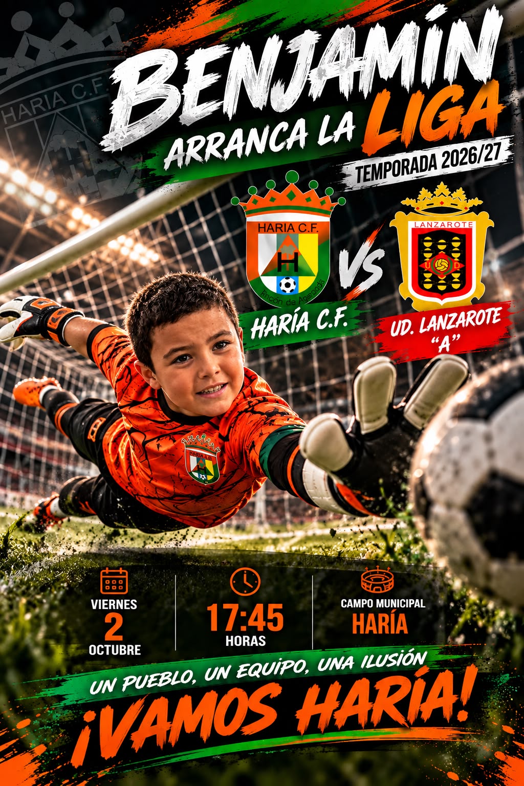 🧤⚽🔥 ¡ARRANCA LA LIGA PARA NUESTROS BENJAMINES! 🟢🟠